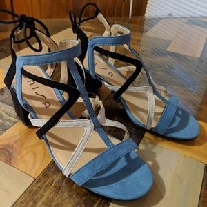 Brand new never worn size 8.5 open block heels